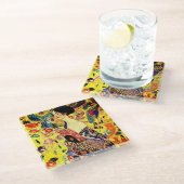 グスタフクリムトレディとファン ガラスコースター (アングル)