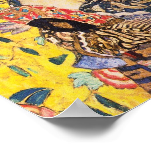 グスタフクリムトレディとファン ポスター (角)