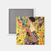 グスタフクリムトレディとファン マグネット (正面/裏面)