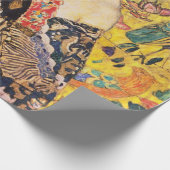 グスタフクリムトレディとファン ラッピングペーパー (角)