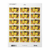 グスタフクリムトレディとファン ラベル (フルシート)