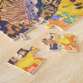 グスタフクリムトレディーウィズファンヴィンテージアールヌーボー ジグソーパズル (側面)