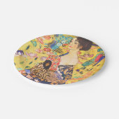 グスタフクリムトレディーウィズファンヴィンテージアールヌーボー ペーパープレート (アングル)