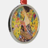 グスタフクリムトレディーウィズファンヴィンテージアールヌーボー メタルオーナメント (右)