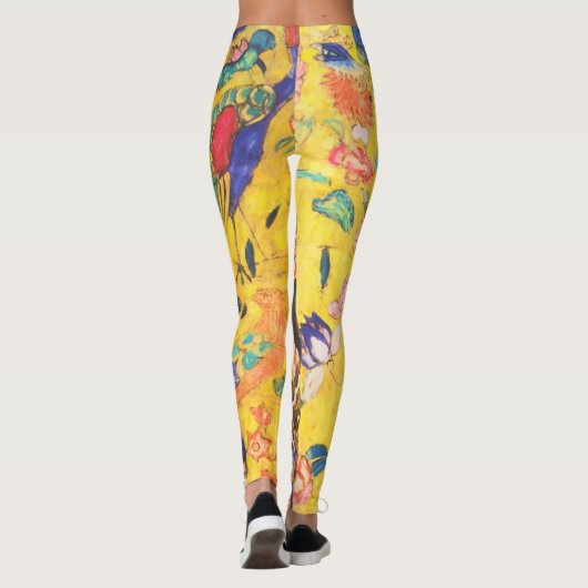 グスタフクリムトレディーウィズファンヴィンテージアールヌーボー レギンス (裏面)