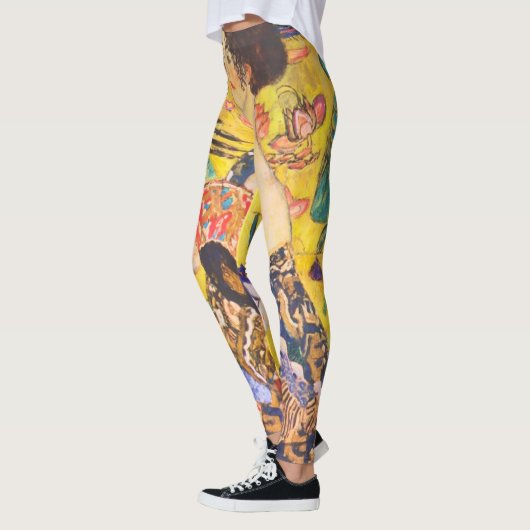 グスタフクリムトレディーウィズファンヴィンテージアールヌーボー レギンス (左)