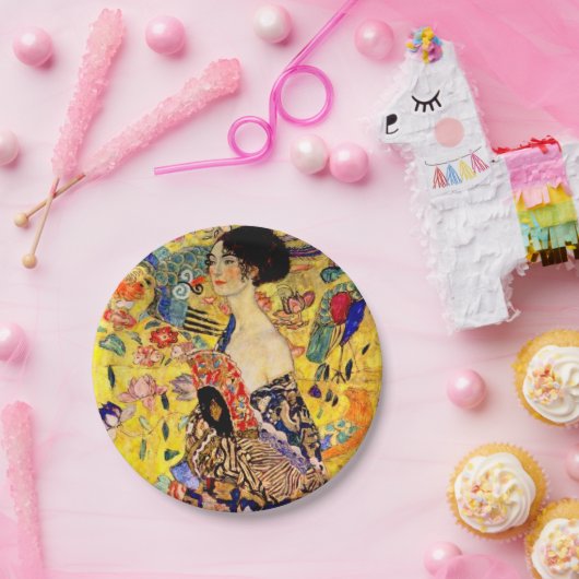 グスタフクリムトレディーウィズファン ペーパープレート (パーティー)