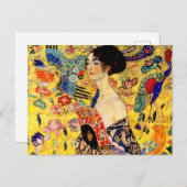 グスタフクリムトレディーウィズファン ポストカード (正面/裏面)