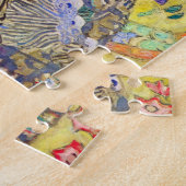 グスタフクリムトヴィンテージ・ジャポニズムによるファンの女性 ジグソーパズル (側面)