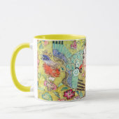 グスタフクリムトヴィンテージ・ジャポニズムによるファンの女性 マグカップ (左)