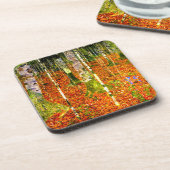 グスタフクリムト樺の木ツリー コースター (左側)