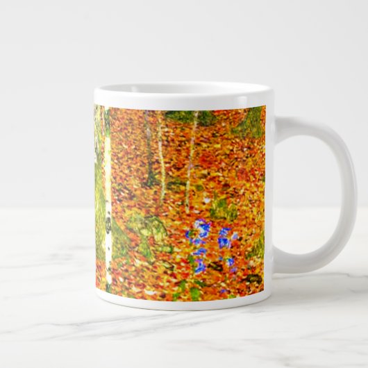 グスタフクリムト樺の木ツリー ジャンボコーヒーマグカップ (右)