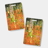 グスタフクリムト樺の木ツリー バッジ (正面＆裏面)