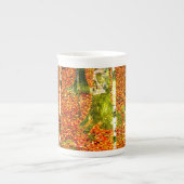 グスタフクリムト樺の木ツリー ボーンチャイナマグカップ (正面)