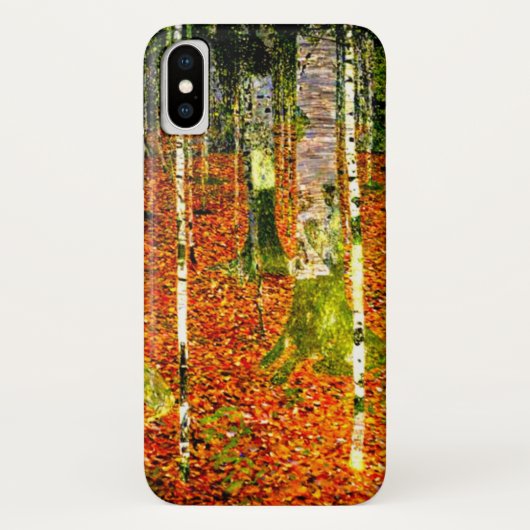 グスタフクリムト樺の木ツリー Case-Mate iPhoneケース (裏面)