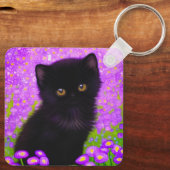 グスタフクリムト猫 キーホルダー (裏面)