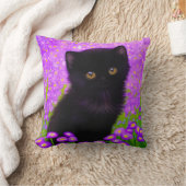 グスタフクリムト猫 クッション (ブランケット)