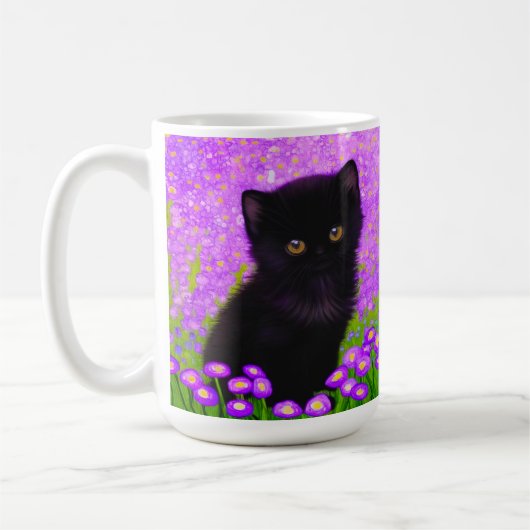 グスタフクリムト猫 コーヒーマグカップ (左)