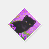 グスタフクリムト猫 スタンダードカクテルナプキン (角)