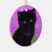 グスタフクリムト猫 セラミックオーナメント (右)