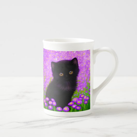 グスタフクリムト猫 ボーンチャイナマグカップ (右)