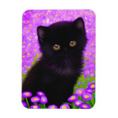 グスタフクリムト猫 マグネット (縦)