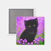 グスタフクリムト猫 マグネット (正面/裏面)