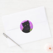 グスタフクリムト猫 ラウンドシール (封筒)