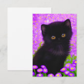 グスタフクリムト猫 出欠カード (正面/裏面)