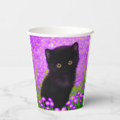 グスタフクリムト猫 紙コップ (裏面)