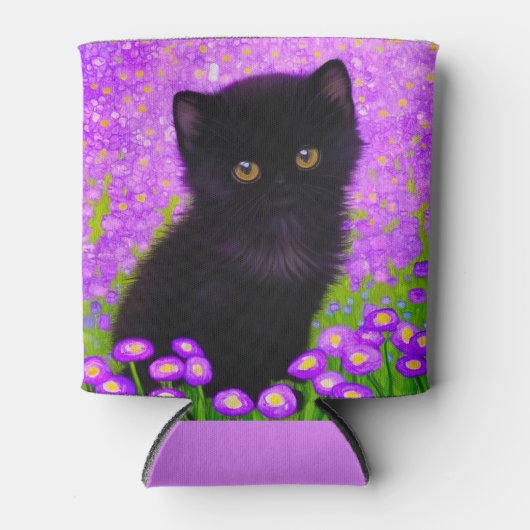 グスタフクリムト猫 缶クーラー (正面)