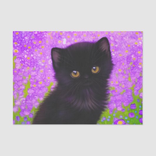 グスタフクリムト猫 薄葉紙 (正面)