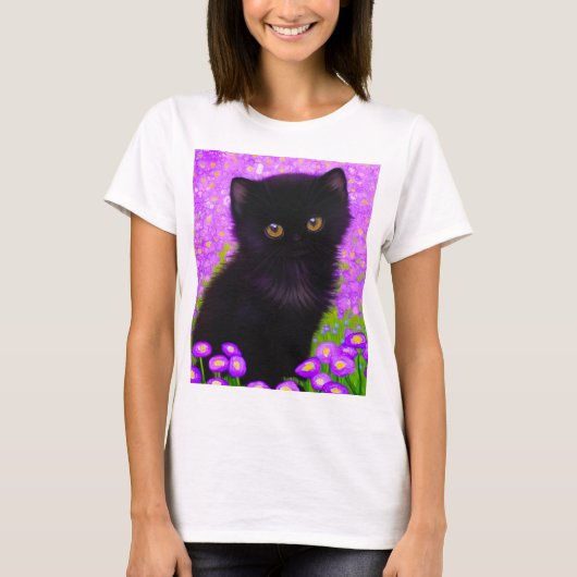 グスタフクリムト猫 Tシャツ (正面)