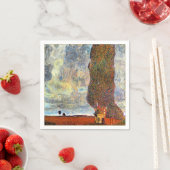 グスタフクリムト絵を描ズ、大きなポプラールツリーII スタンダードカクテルナプキン (インサイチュ)