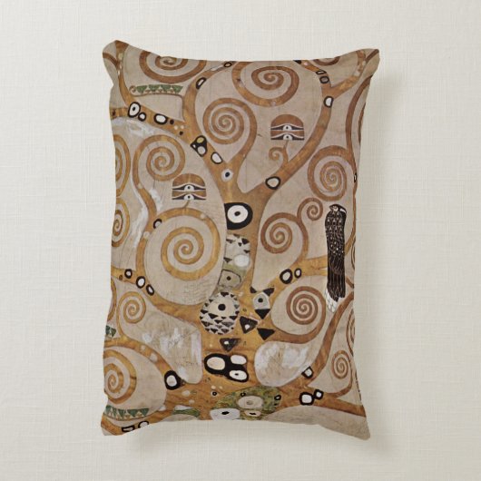 グスタフクリムト絵画の「生命の木」(1909年) アクセントクッション (裏面(縦))