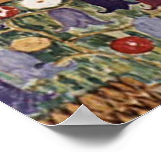 グスタフクリムト絵画の「生命の木」（1909年） ポスター (角)