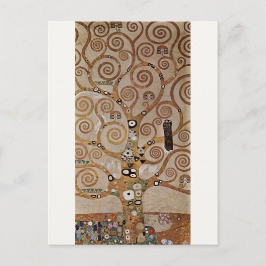 グスタフクリムト絵画の「生命の木」（1909年） ポストカード (正面)