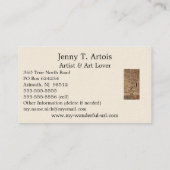 グスタフクリムト絵画の「生命の木」（1909年） 名刺 (裏面)