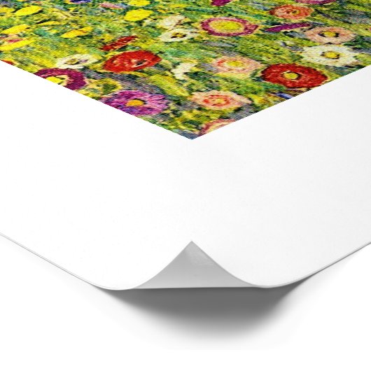 グスタフクリムト絵画ズアールヌーボーザ・アップルの木 ポスター (角)