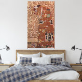 グスタフクリムト絵画ズ：抱擁（1909年頃） キャンバスプリント (インサイチュ (寝室))