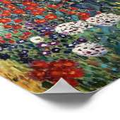 グスタフクリムト農園ひまわりポスター ポスター (角)