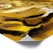 グスタフクリムト金ゴールドかわいい猫スポフ、グスタフクリムトアート ポスター (角)