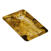 グスタフクリムト金ゴールドかわいい猫スポフ、グスタフクリムトアート マグネット (右側)