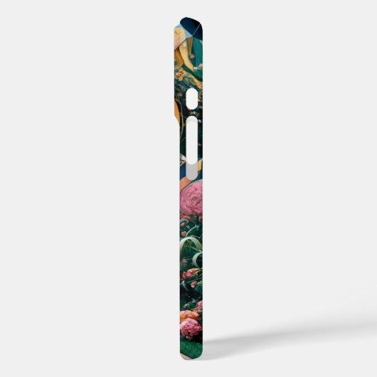 グスタフクリムト黒猫の花の庭、猫芸術 Case-Mate iPhoneケース (裏面 / 左)