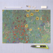 グスタフクリムト |ひまわりのある農園（1907年） 薄葉紙 (クラフト)