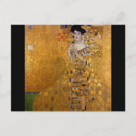 グスタフクリムト,アデレ,アールヌーボー,デコ,金ゴールド,絵画 ポストカード