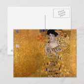 グスタフクリムト，アデレ，アールヌーボー，デコ，金ゴールド，絵画 ポストカード (正面/裏面)