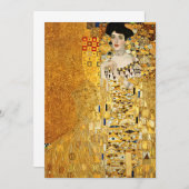 グスタフクリムト – アデレ・ブロッホ・バウアーポートレート 招待状 (正面/裏面)