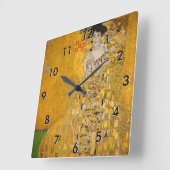 グスタフクリムト – アデレ・ブロッホ・バウアーIポートレート スクエア壁時計 (傾斜)