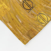 グスタフクリムト – アデレ・ブロッホ・バウアーIポートレート フリースブランケット (角)